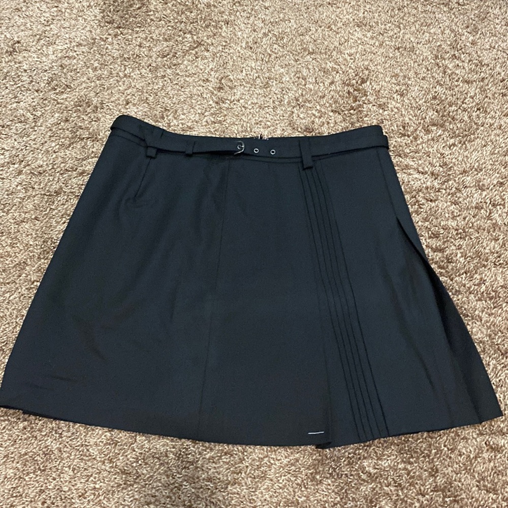 New Black skirt with side pleat.